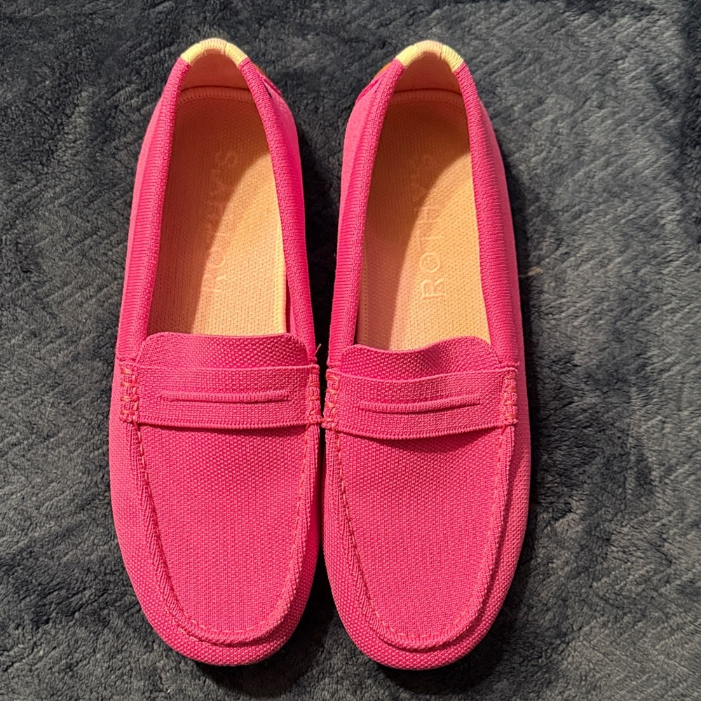 Rothy's Vibrant Pink Loafers